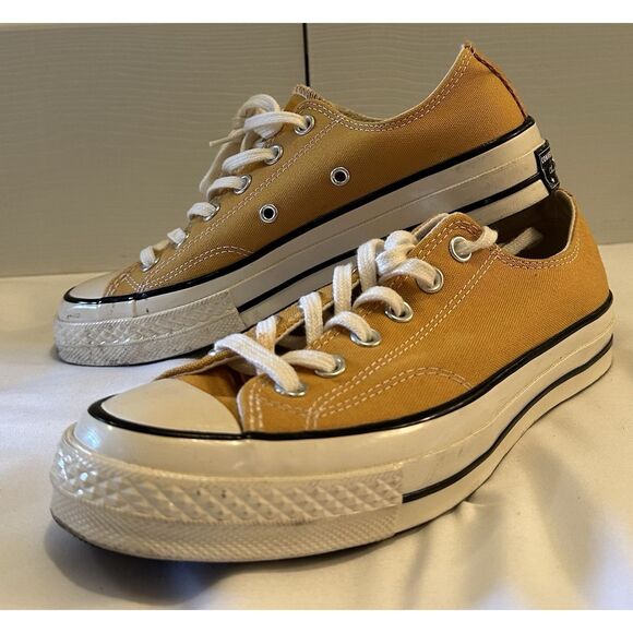 Converse Chuck Taylor Sunflower Yellow Low-top Shoes Mens Size 6 - Picture 6 of 10
